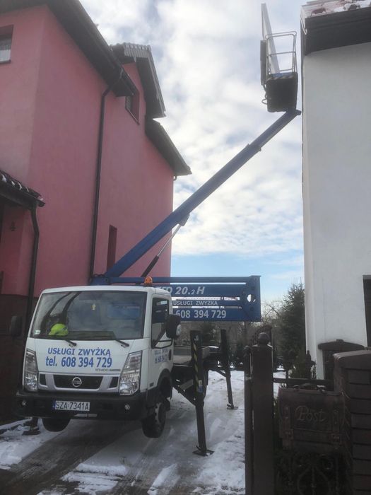 Zwyżka wynajem WYCINKA DRZEW usługi HDS  zwyżka podnośnik 21 Myszków