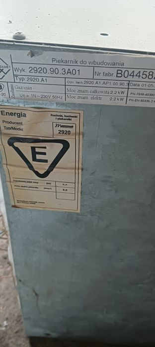 Programator termostat kuchenki Mastercook