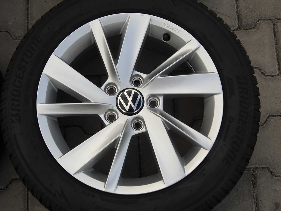 4×Alufelgi VW OE 16'' 6,5J 5x112 ET46  5H0 19rok Jak NOWE