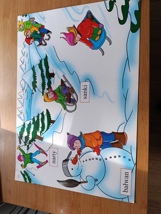 Plansze demonstracje, dwustronne, kolorowe.