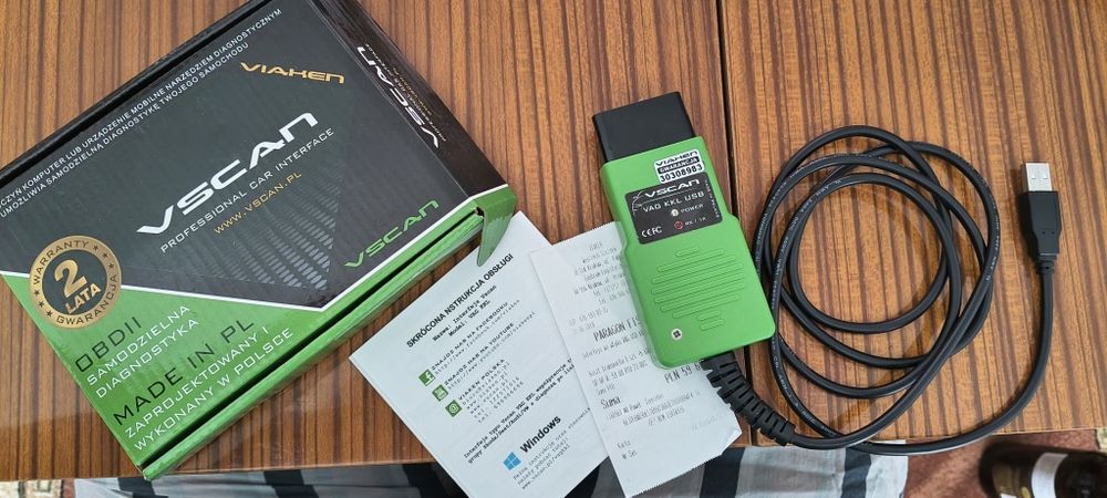 Interfejs diagnostyczny vscan vag kkl USB OBD2 - produkt Polski