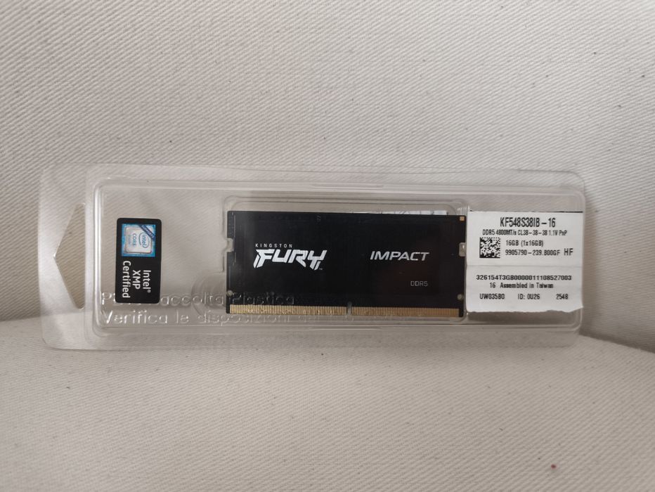 Pamięć RAM Kingston FURY Impact DDR5 16GB - nowa, nieużywana