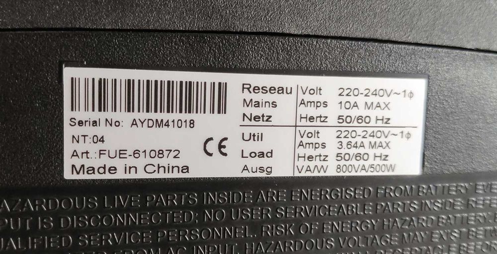 EATON Protection Station 800 VA – Bateria nova!!!