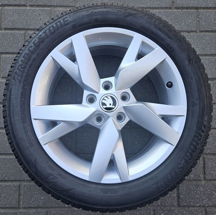 4x Felgi alu oryginalne SKODA OE 6.5 x 17 5x112 ET46 Octavia Superb [1