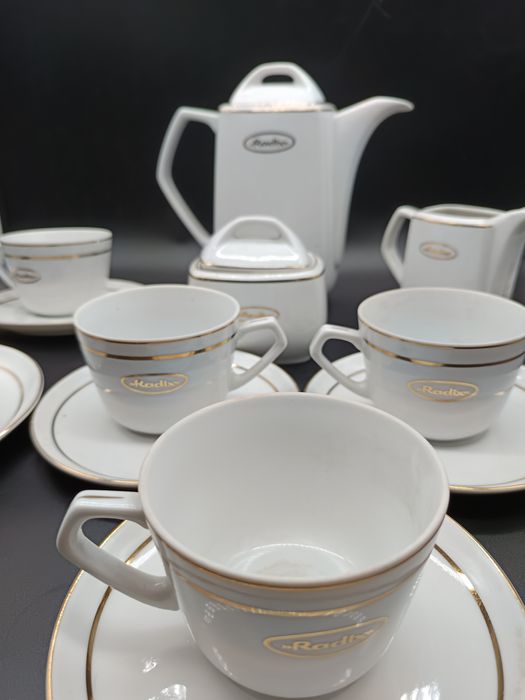 Zestaw Kawowy Ćmielów Pułaski, Firma Radix  ,PRL