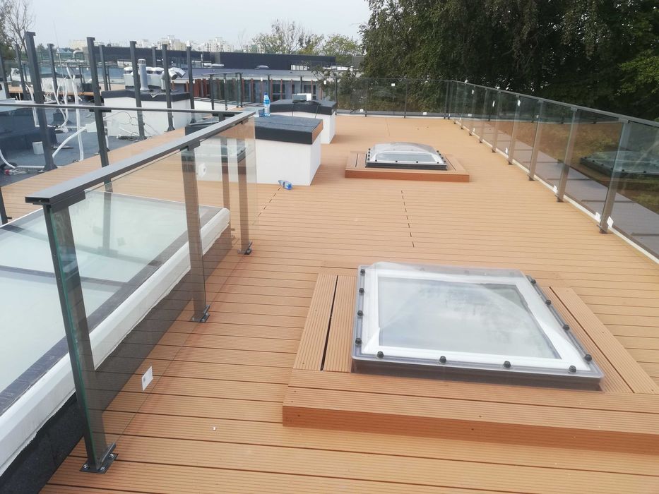 Tarasy kompozytowe , drewniane