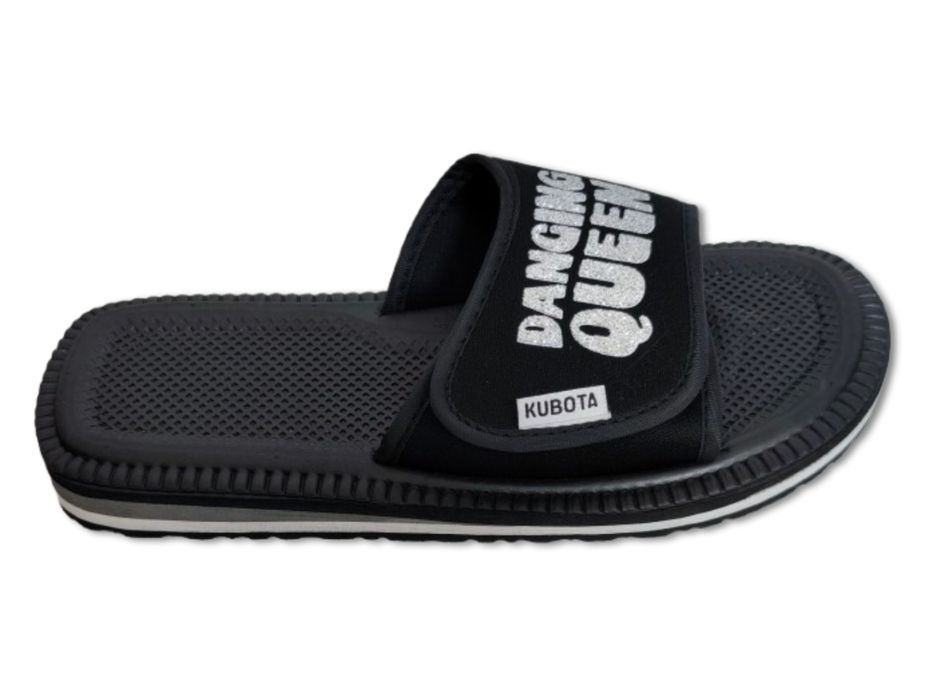 Piankowe klapki Kubota - Rzep Rozmiar 39 - Dancing Queen