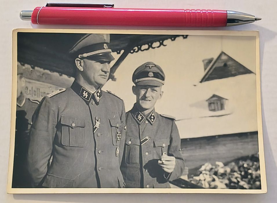 Militaria Fotos de oficiais das Waffen SS Heinrich Himmler