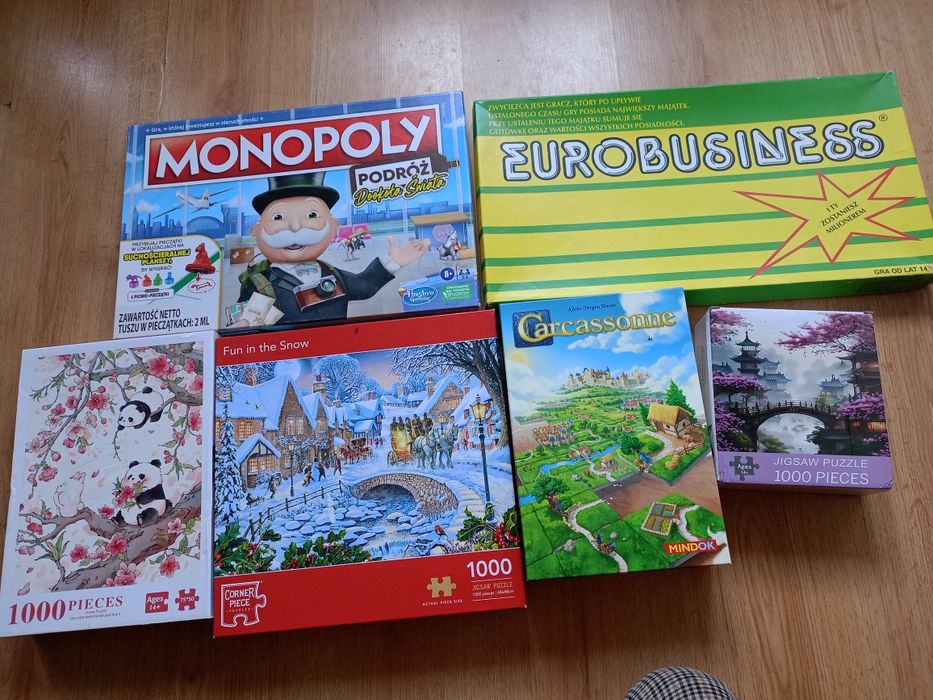 Sprzedam puzzle i 2 gry