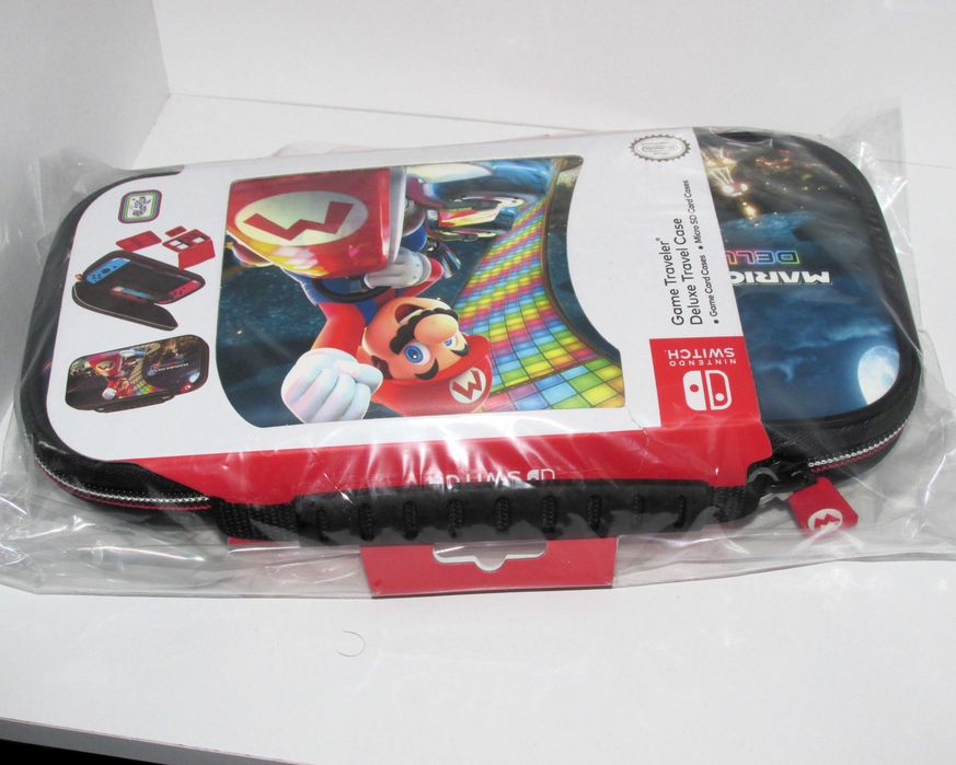 Mario Kart 8 Deluxe Travel Case Nintendo Switch Novo/Selado
