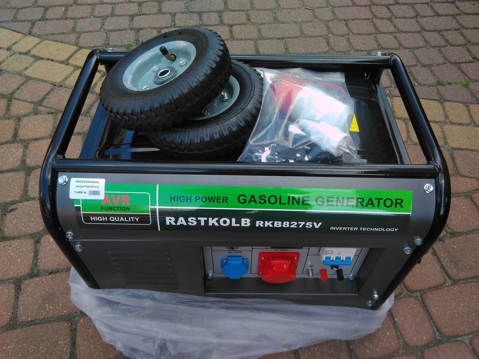 Nowy generator prądu agregat prądotwórczy Rastkolb RKB8275V 7,1kw/400V stabilizacja AVR