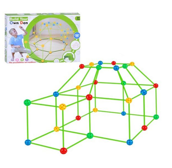 Конструктор каркасний,палатка,шалаш,дитячі іграшки,набір для творчості
