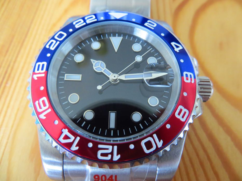 Zegarek Parnis Diver nurek automat stal 904L szafir nowy