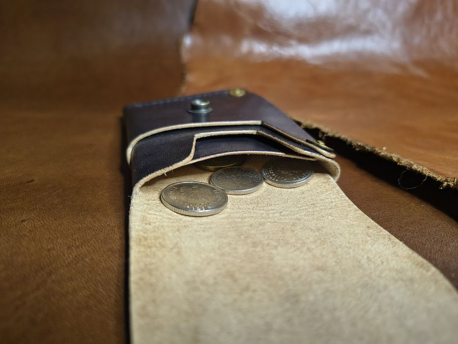 CardHolder-portfel skórzany. HAND MADE