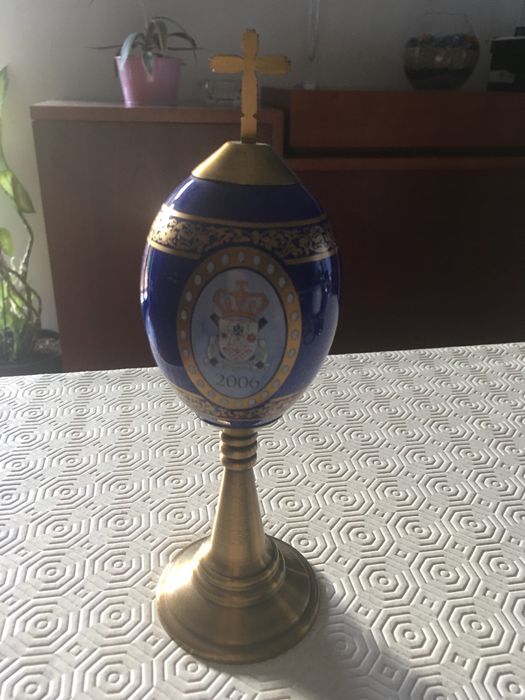 Ovos decorativos coleção Philae réplica Fabergé