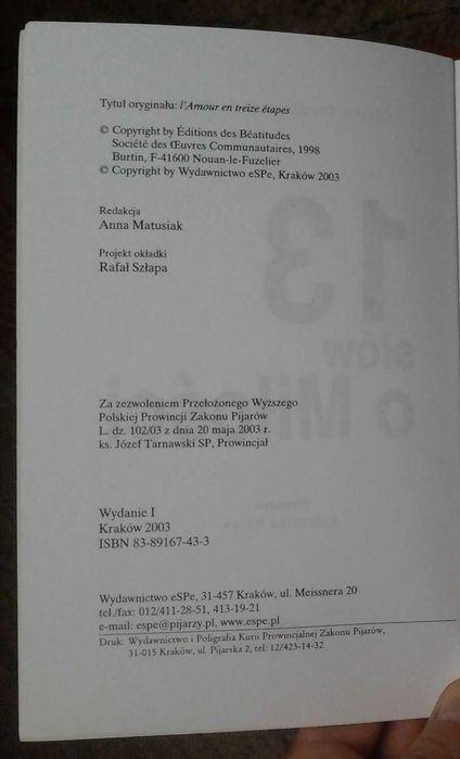 13 słów o Miłości, Dominique Auzenet