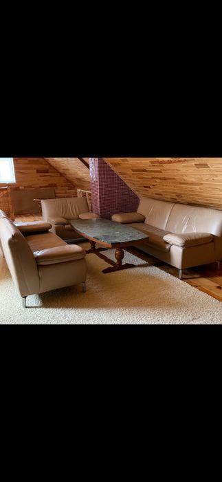 Шкіряний диван набір