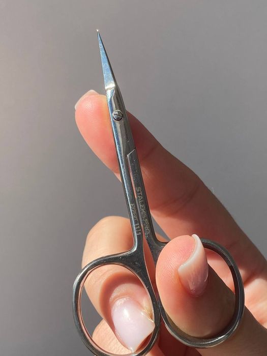 Ножиці для кутикули Staleks, для лівші, 11/3, 11/1, потребують заточки