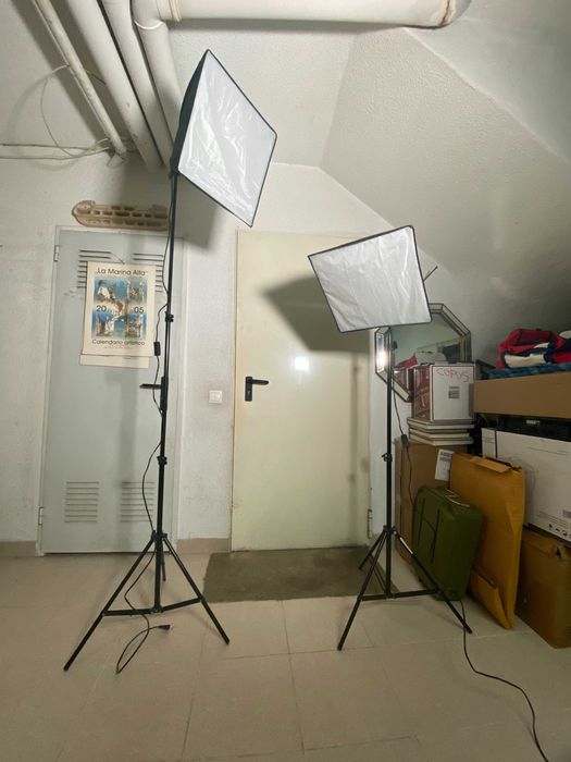 Luzes de Estúdio com Soft Box