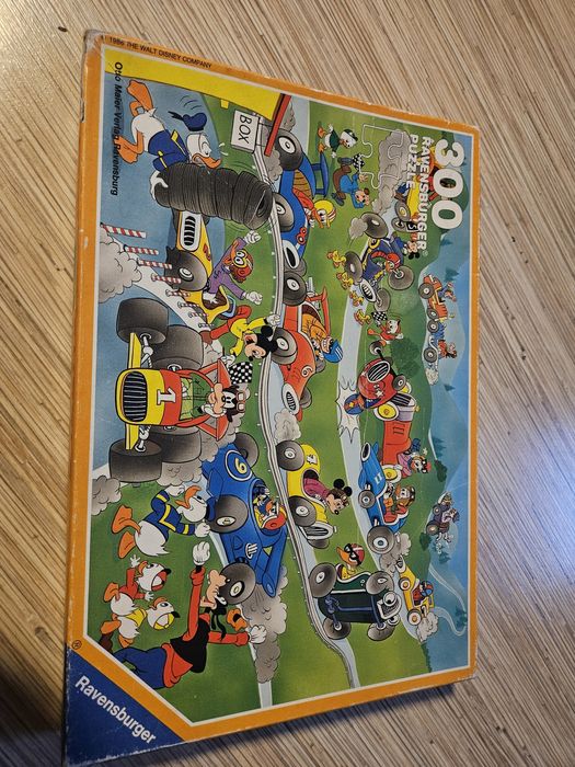 Puzzle (-3 braki) 300 elementów 1983 rok myszka miki disney ravensburg