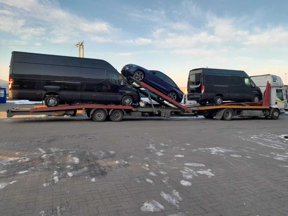 Transport SAMOCHODÓW  Osobowych i Busów Niemcy Holandia Europa LAWETA