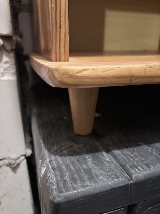 Drewniana szafka z szufladą, stolik