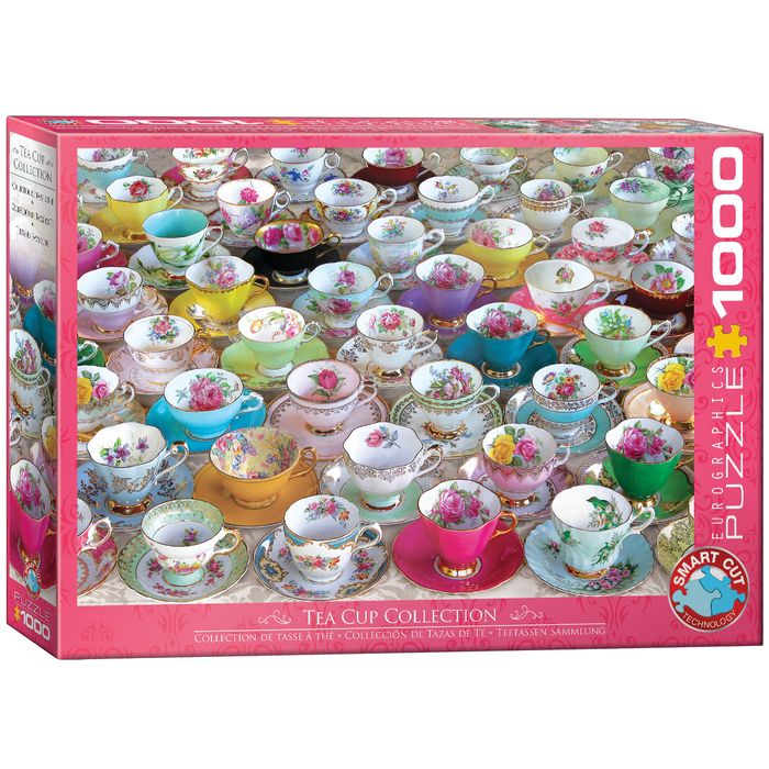 Puzzle 1000 Teacup Collection 6000-5314 Eurographics Nowa Nieużywana