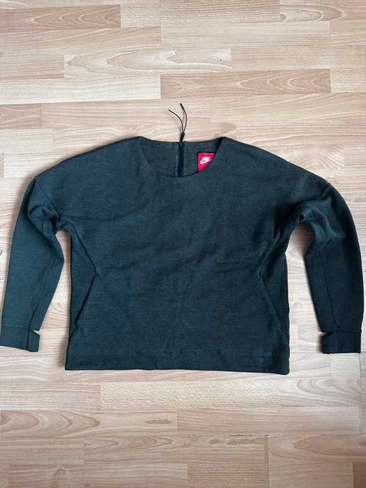 Nike Tech Fleece Crew „Cargo Khaki”→ zamek z tyłu!