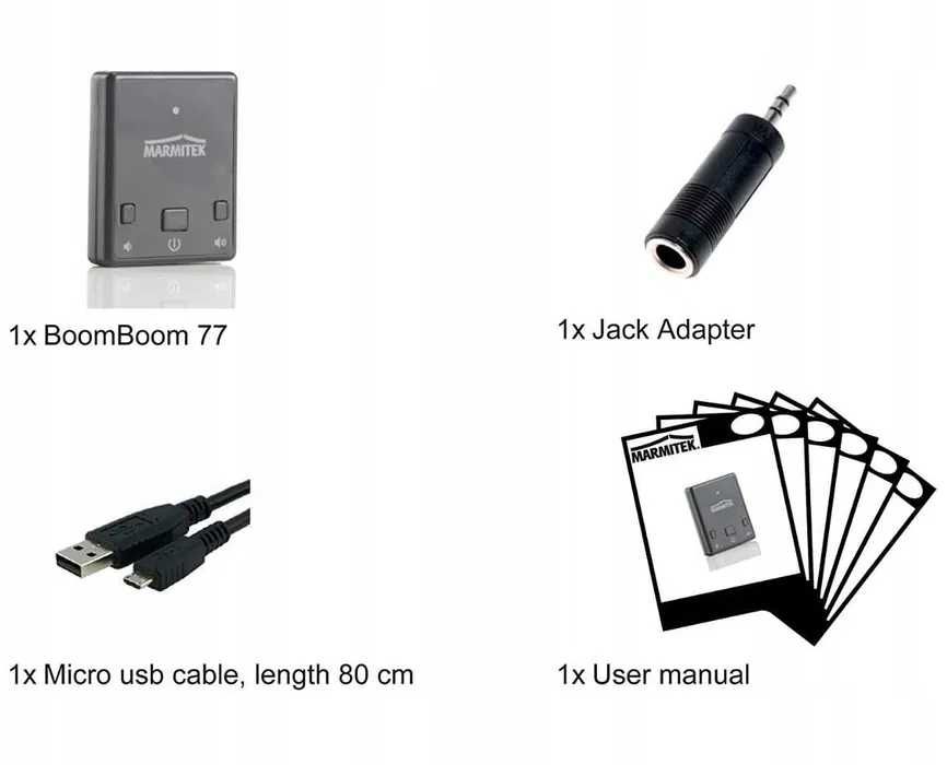 ODBIORNIK dźwięku bluetooth Marmitek BoomBoom 77 NOWE a146