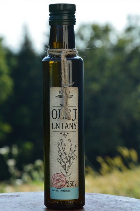 Olej lniany zimnotłoczony 2x250ml.