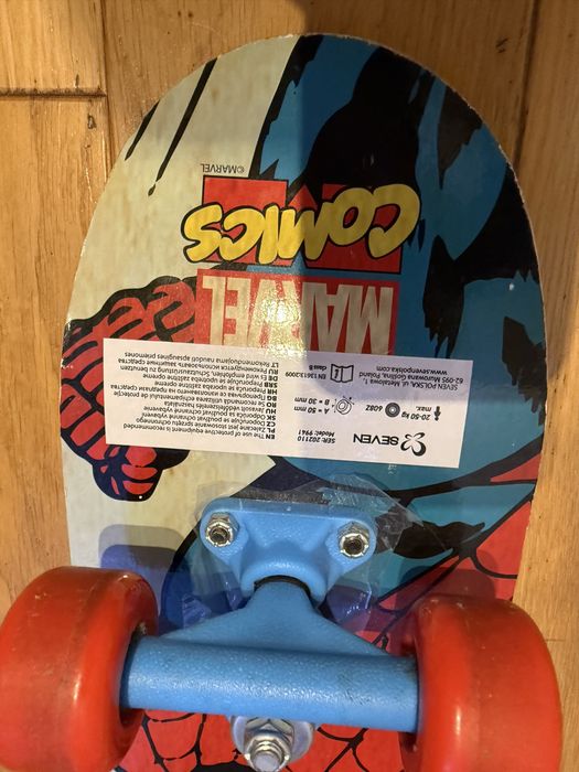 Deskorolka spider man  marvel plus ochraniacze gratis