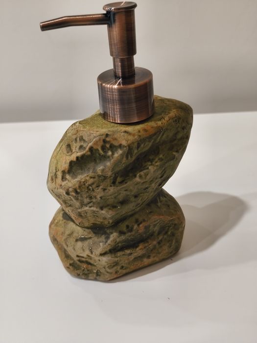 Dispensador de Sabão Pedra Natural Artigo Novo | Decoração Casa de