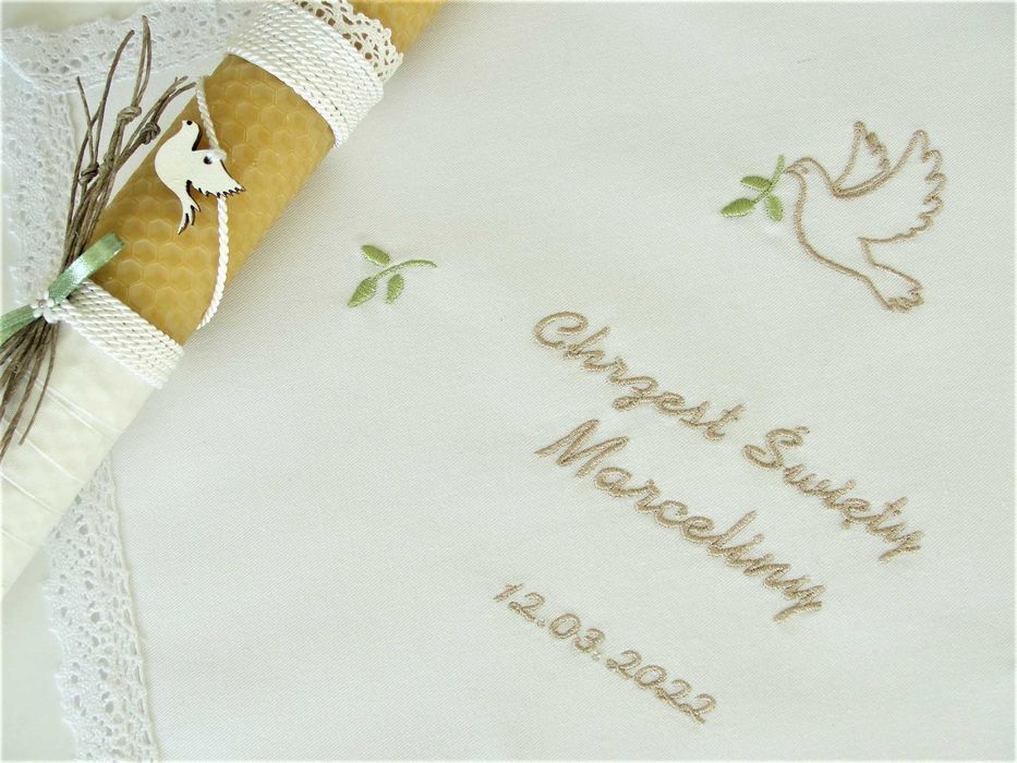 Zestaw do chrztu z serii "przyroda".