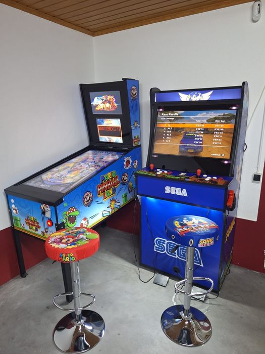 Flippers virtuais e máquinas arcade