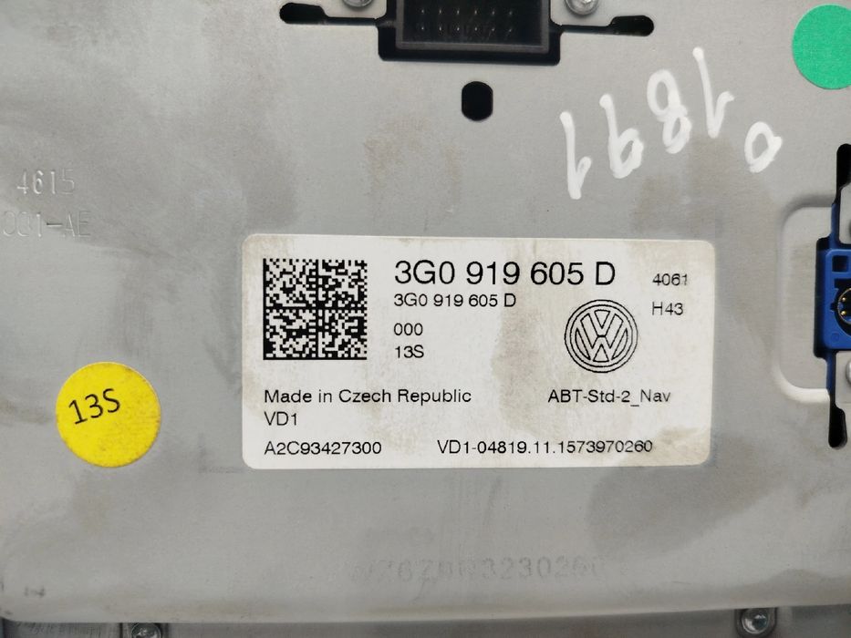 Display / ecrã de informações VOLKSWAGEN Golf VII Variant (BA5, BV5)