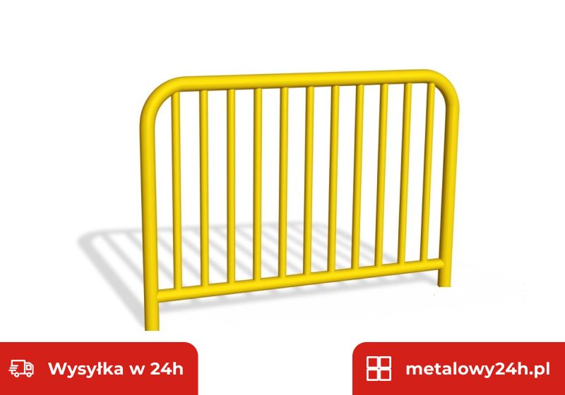 Bariera drogowa chodnikowa U-12a 150 cm z pionowymi szczeblinkami