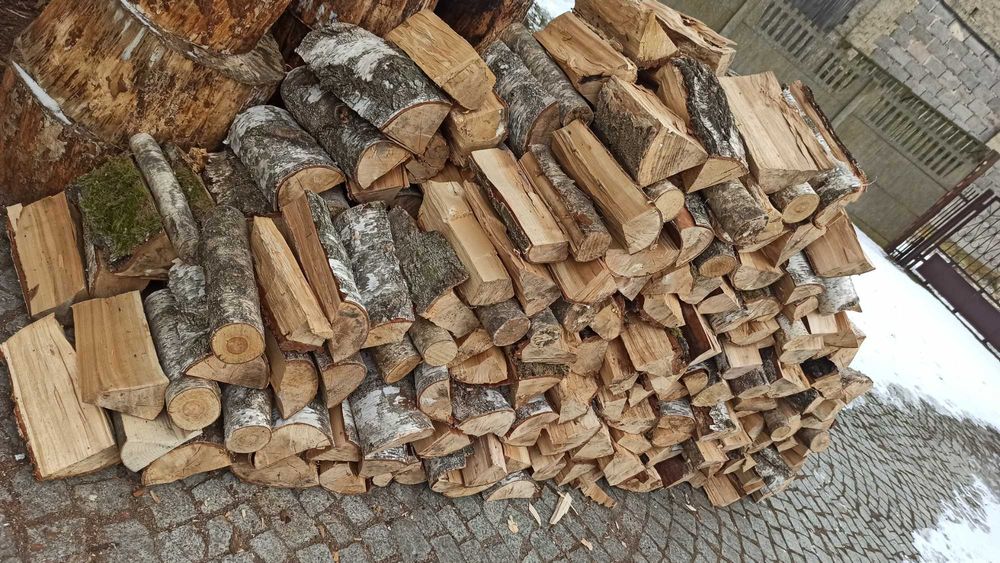 Brzoza Brzoze Drzewo Drewno SUCHE SUCHA  Opał Kominkowe Kominek