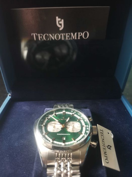 Relógio Novo Cronógrafo Tecnotempo "Chrono Elite", Edição Limitada