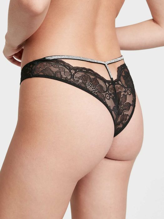 Трусики Victoria’s Secret Pink Вікторія Сікрет орігинал стрази камінці