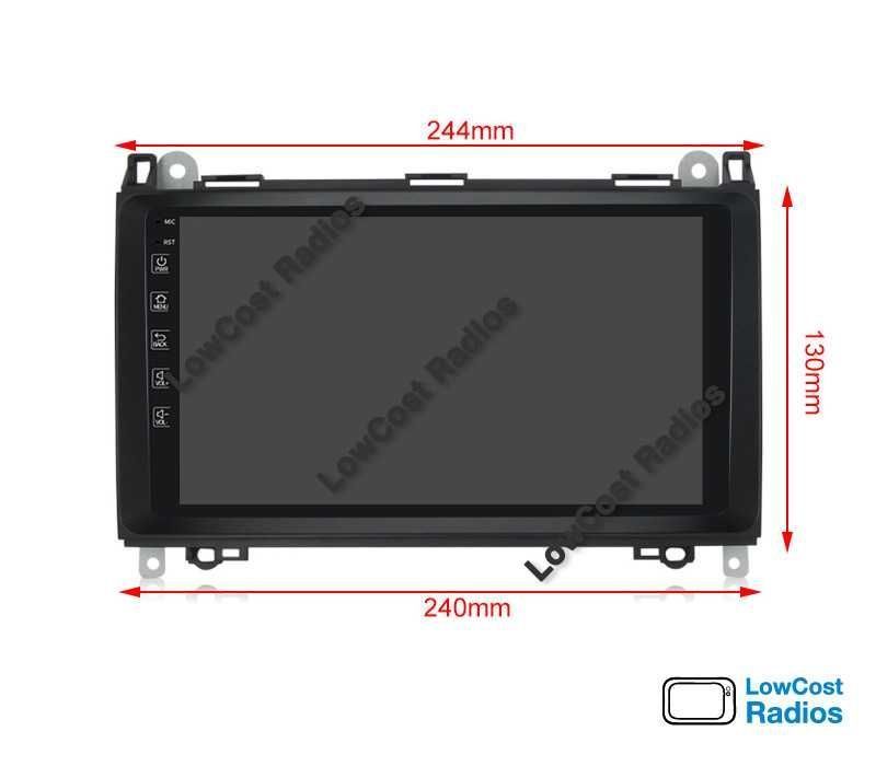 (2024) Rádio GPS Mercedes Classe B Viano Sprinter — Android USB Wifi