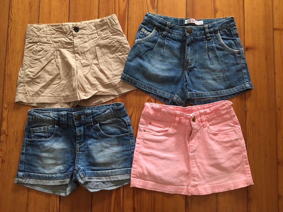 Calções menina 1, 4 e 5 anos