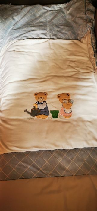 Colcha para berço bebé ursinhos