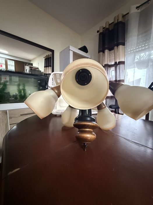 Candeeiro de teto com 5 focos