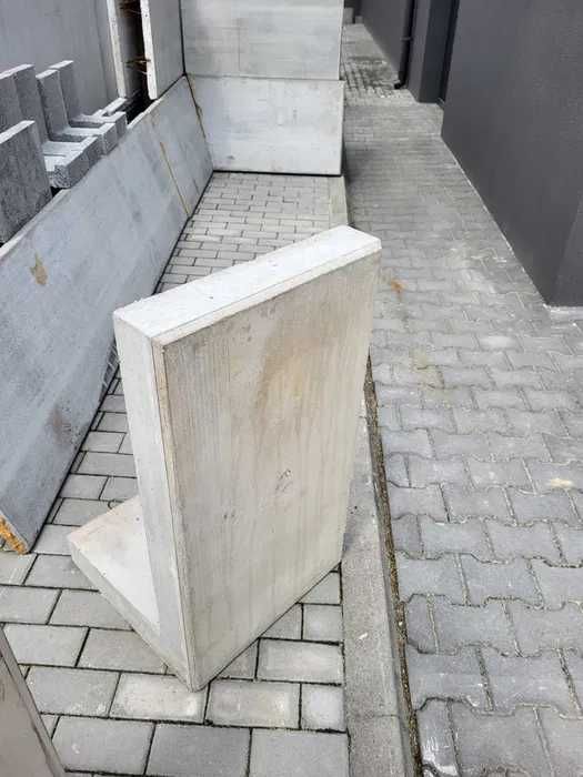 Mur oporowy typu L, mury oporowe elki 90x50x50x10 prefabrykat muru