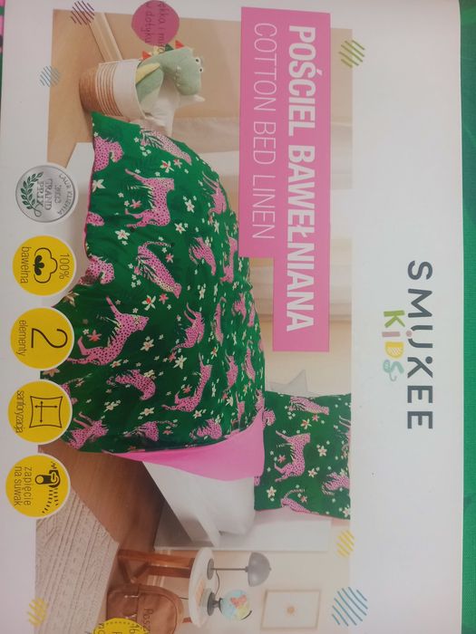 Pościel bawełniana dwustronna 160x200 nowa z metką