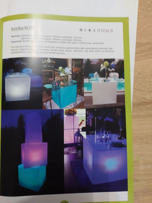 Wyprzedaż Stolik plastikowy szklany