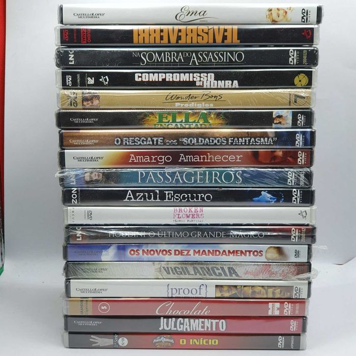 Lote 5/1 - Pack de 18 Filmes Novos e Selados em DVD - Ref.VI