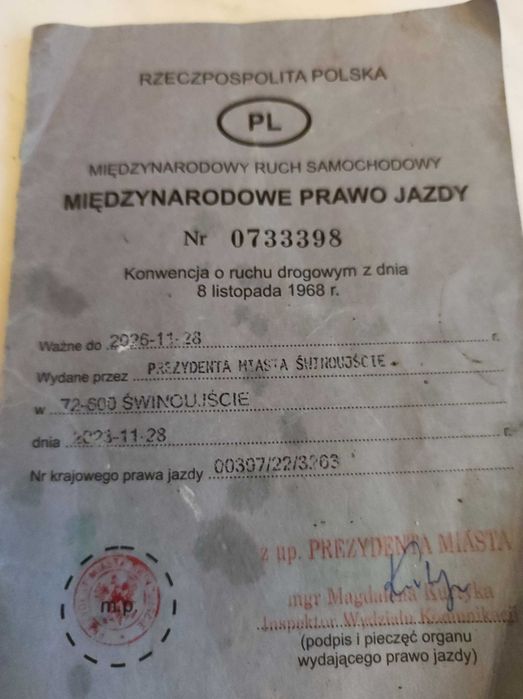 prawo jazdy międzynarodowe