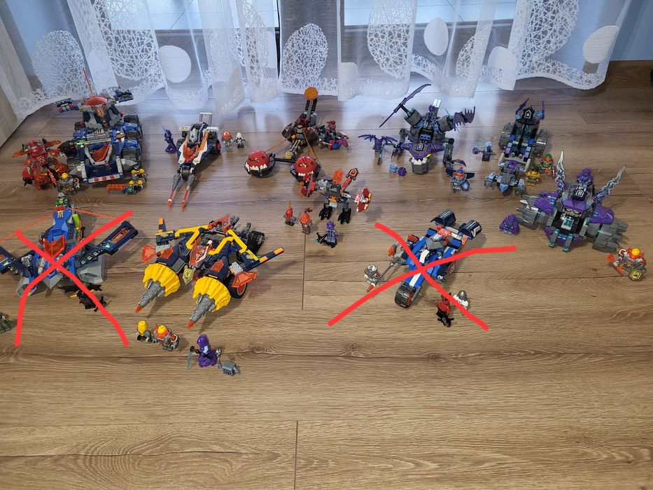 Kolekcja zestawów lego nexo knights