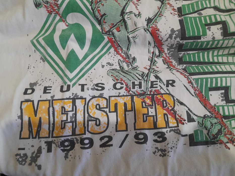 SV WERDER BREMEN винтажная футболка Чемпионата Германии 1992/93 р. XL